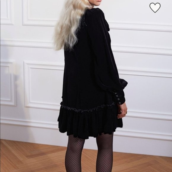 H&M The Vampire's Wife Mini Mystery Velvet  Dress - Picture 3 of 8